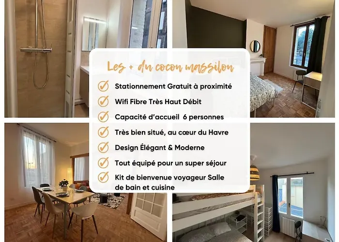 Dalikyda - Le Cocon Massillon - - Elegant Appartement Le Havre
