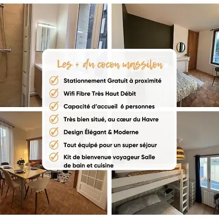 Dalikyda - Le Cocon Massillon - - Elegant Apartamento Le Havre